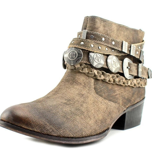 Naughty Monkey Leather Anchorage Ankle Booties 6.5 - Picture 2 of 16